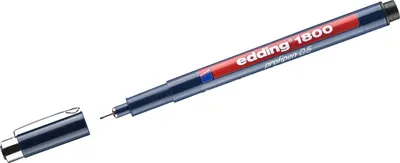 Produktbild von Faserzeichner edding 1800 profipen 0.5 ca. 0,5mm schwarz Packung mit 10 Stück