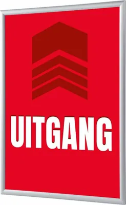 Produktbild von Showdown Klapprahmen - DIN A4 - Komplett-Set - Uitgang Niederländisch - Rot/Silber