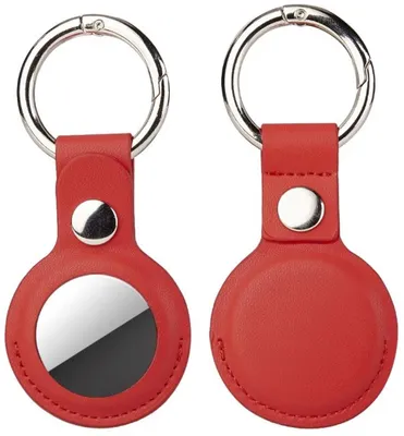 Zdjęcie produktu dla Go Go Gadget - Etui imitujące skórę - Kompatybilne z Apple AirTag - Czerwone - 1 sztuka