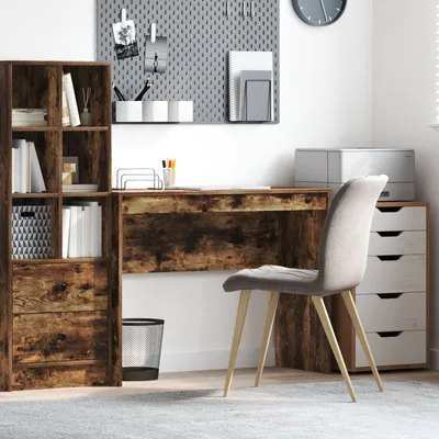 Produktbild von Schreibtisch Geräucherte Eiche Spanplatten 100 x 40 x 76 cm, Schreibtische DesignMöbel Neu