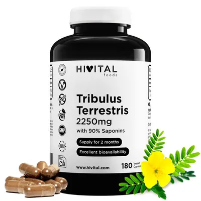 Productafbeelding van Tribulus Terrestris, 2250 mg | 180 veganistische capsules