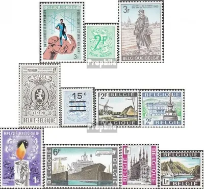 Produktbild von Briefmarken Belgien 1968 Mi 1500,1501,1502,1507,1508, 1521-1522,1535,1536,1537-1538 (kompl.Ausg.) postfrisch Sondermarken