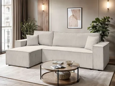 Produktbild von Ecksofa CARLO L Cord, Poso 100