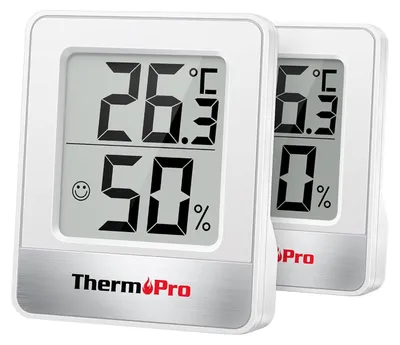 Obrázek produktu pro TempPro Digitální vlhkoměr a teploměr, 2 ks, pro domácnost