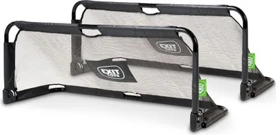 Image de EXIT Panna but de football pliable en acier 150x60cm (lot de 2) - Noir – Football de Rue – Extérieur