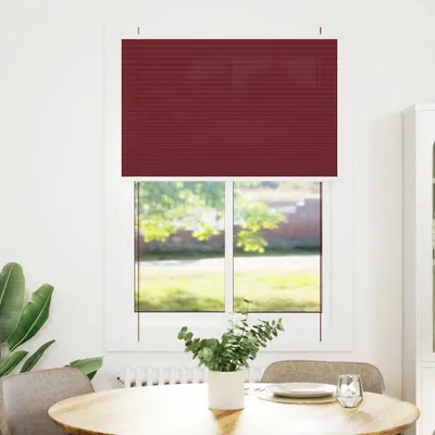 Produktbild von vidaXL Plissee Bordeauxrot 100x100 cm Stoffbreite 99,4 cm Polyester
