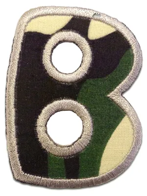 Produktbild von Buchstabe B - 6.3x4.6cm: Alphabet Buchstaben Einzeln Auswählbar - Aufnäher, Bügelbild, Aufbügler, Applikationen, Patches, Flicken, Zum Aufbügeln