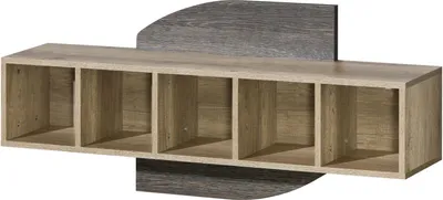 Produktbild von Bücherregal - 120 cm breit, Farbe: Braun