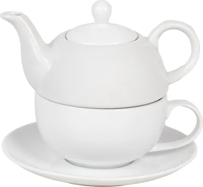 Produktbild von Clayre & Eef Tea for One 350 ml Weiß Keramik