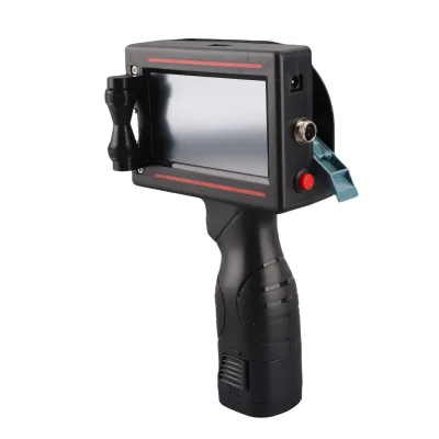 Produktbild von Tragbarer Handdrucker, Tragbarer Tintenstrahldrucker High-Definition-Tintenstrahl-Codedrucker mit 4,3-Zoll-HD-Touchscreen-Schnelltrocknende Tintenpatrone für Etiketten/Datum/Barcode/Marke/Logo/Grafik usw.(Unterstützt 20 Sprachen)