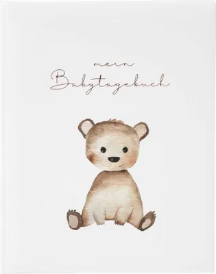 Produktbild von Goldbuch Teddybär 25x25 44 weiße S. Babytagebuch 11458