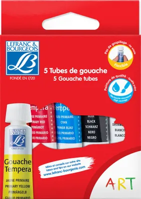 Zdjęcie produktu dla LEFRANC & BOURGEOIS Kolor gwaszu, 5 x 10 ml, etui
