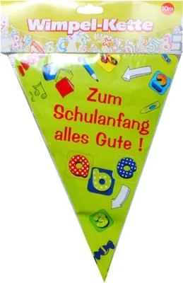 Produktbild von Wimpel-Girlande zum Schulanfang