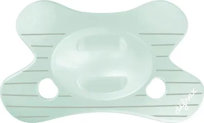 Produktbild von Difrax Natural Schnuller - 0-6 Mte - Stripy Mint | Difrax