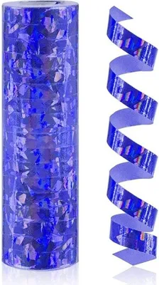 Obrázek produktu pro Serpentýna holografická modrá - 400 cm - 1 ks