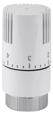 Thermostatventil Weiß, M30 x 1,5, Flüssigkeitsfühler, für Heizkörper