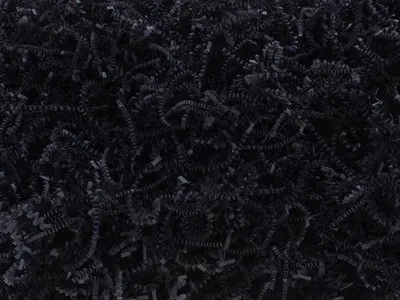 Produktbild von Dekorativer Füllstoff für Geschenke, Papier, schwarz – 1 kg.