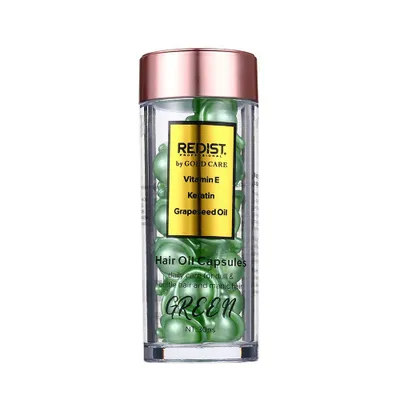 Produktbild von Redist Green Haarpflege-Kapseln mit Vitamin E, Keratin & Traubenkernöl – 30 Stück