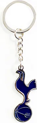 Produktbild von Metall-Schlüsselanhänger mit Tottenham Hotspur FC Design SG1372 (Einheitsgröße) (Marineblau/Silber)
