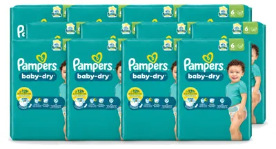 Immagine prodotto di 12 pannolini Pampers Baby-Dry, taglia 6 - confezione - 12 pezzi