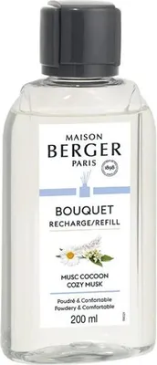 Obrázok produktu pre Maison Berger Paris PB7772, Fľaša, Tekuté, Kvetinový, Pižmo, Priehľadná, 200 ml, Plast