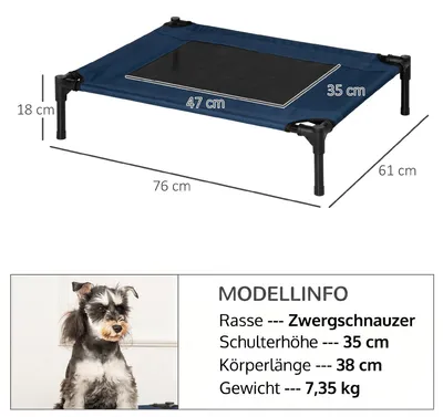 Obrázok produktu pre PawHut – psie lôžko, ležadlo pre psov, vonkajšie lôžko pre mačky, lôžko pre domáce zvieratá z oxfordskej tkaniny 600D