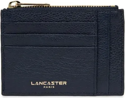 Image de Lancaster Porte-cartes Zippé Dune Bleu Foncé