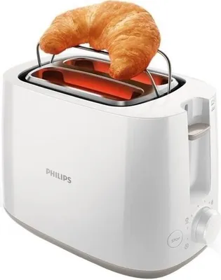 Image de Grille-pain PHILIPS HD2581/00, Toaster Daily Collection, 2 Fentes, 830W, Blanc