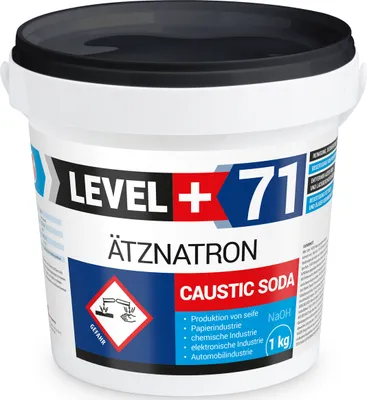 Produktbild von Kaustisches Soda 1St. EIMER 1kg NaOH, Natriumhydroxid Ätznatron, RM71