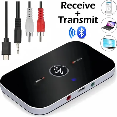 Produktbild von 2-In-1 Bluetooth Sender Empfänger, Wireless Aux Audio Transmitter Adapter 3.5mm