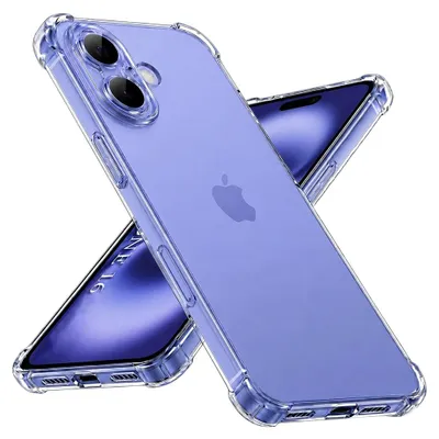 Zdjęcie produktu dla Techsuit Shockproof Clear Silicone etui na iPhone 16 – przezroczyste