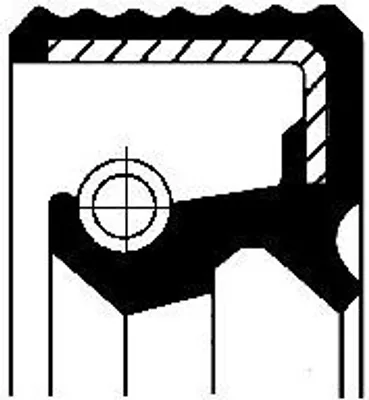 Produktbild von CORTECO Dichtring 01033486B FPM (Fluor-Kautschuk)