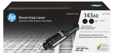 Produktbild von HP W1143AD Neverstop Toner- Nachfüllkit No. 143 AD Doppelp.