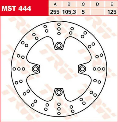 Zdjęcie produktu dla TRW Bremsscheibe "MST444"