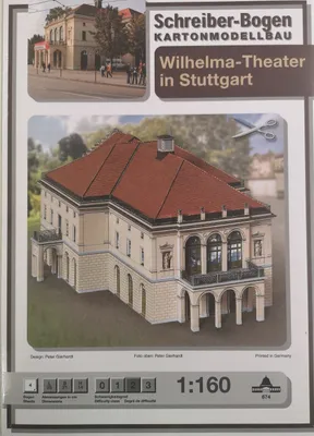 Produktbild von Schreiber-Bogen Kartonmodellbau Wilhelma-Theater in Stuttgart N