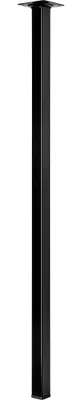 Produktbild von HETTICH festes quadratisches Couchtischbein, H.70 cm, schwarzer Epoxidstahl