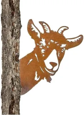 Produktbild von IJzerne Rohe Tuinfigur - Böhmische Dreharbeit - Ländliches Dekor - Außendekoration - Metallenes Gartenbild