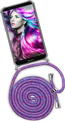 Produktbild von TWIST-Case + TWIST-Cord für Huawei P Smart (2017), Farbe:Crazy Unicorn (Silber)