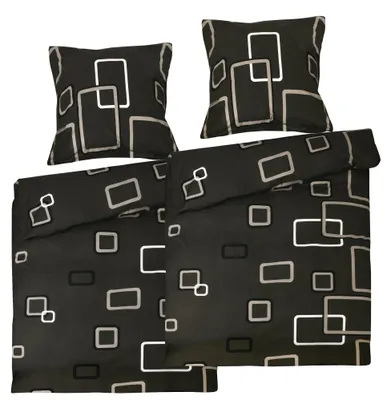 Produktbild von Beautissu 4tlg. Bettwäsche Set Noa 2xBezug 135x200cm & 2xKissenbezug 80x80 cm