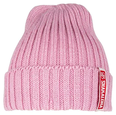 Produktbild von Handgestrickte Mützen aus Wolle in Rosa