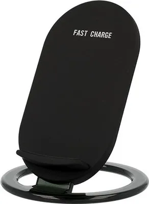 Immagine prodotto di Caricatore induttivo Caricatore wireless nero con supporto Collegamento caricatore USB