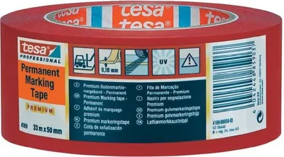 Zdjęcie produktu dla taśma do znakowania podłóg i ostrzegawcza tesa® Premium 4169 (dł. x szer.) 33 m x 50 mm żółta PVC 4169-58-93 In (4169-58-93)