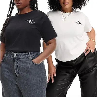 Obrázok produktu pre Calvin Klein Jeans dámske tričko set 2 kusov plus veľkosť J20J218872-OK4 3XL