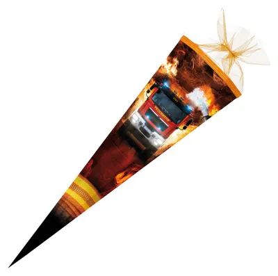 Produktbild von Nestler Schultüte Flammenheld 85cm mit Tüllverschluss