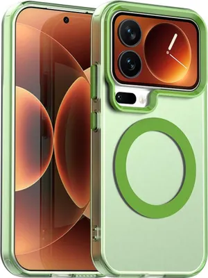 Produktbild von Für Xiaomi 17 Pro Candy Design Magsafe Hybrid TPU Kunststoff Schutz Hülle Grün