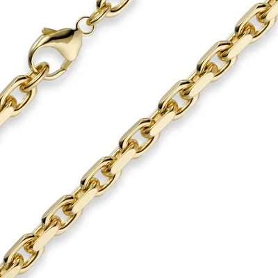 Produktbild von 5mm Armband Armkette Ankerkette aus 750 Gold Gelbgold 21cm Herren Goldarmband