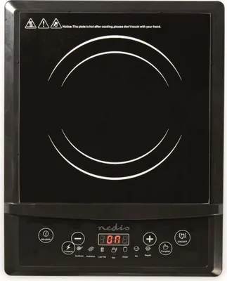 Produktbild von NEDIS Glaskeramik Einzelkochplatte Indukt 2000W 8Temp. 7Prog. sw KAIP113CBK1
