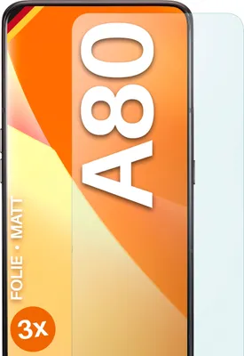 Produktbild von moex® 3x Schutzfolie kompatibel mit Samsung Galaxy A80 - Displayschutzfolie Anti Reflex Folie, Matt