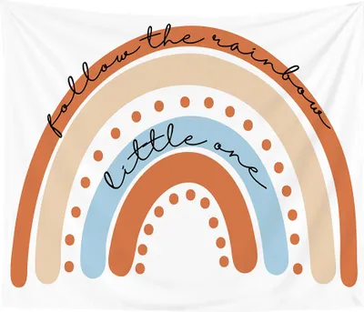 Produktbild von Home Regenbogen-Wandteppich, Boho-Wandteppich, Wandbehang, Dekoration, Wandteppiche Für Schlafzimmer, Wohnzimmer, Kinderzimmer (200 cm x 150 cm,Farbe 2)