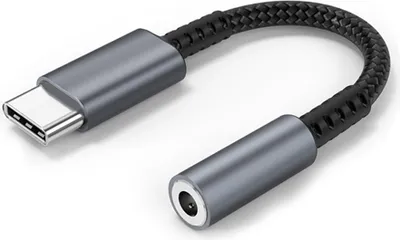 Produktbild von USB-C-auf-3,5-mm-Audioadapter, USB-Typ-C-auf-3,5-mm-Klinkenbuchse-Adapter, USB-C-Kopfhöreradapter-Aux-Adapter-HiFi-DAC-Kabel für Samsung Galaxy, iPad Pro, MacBook,grey